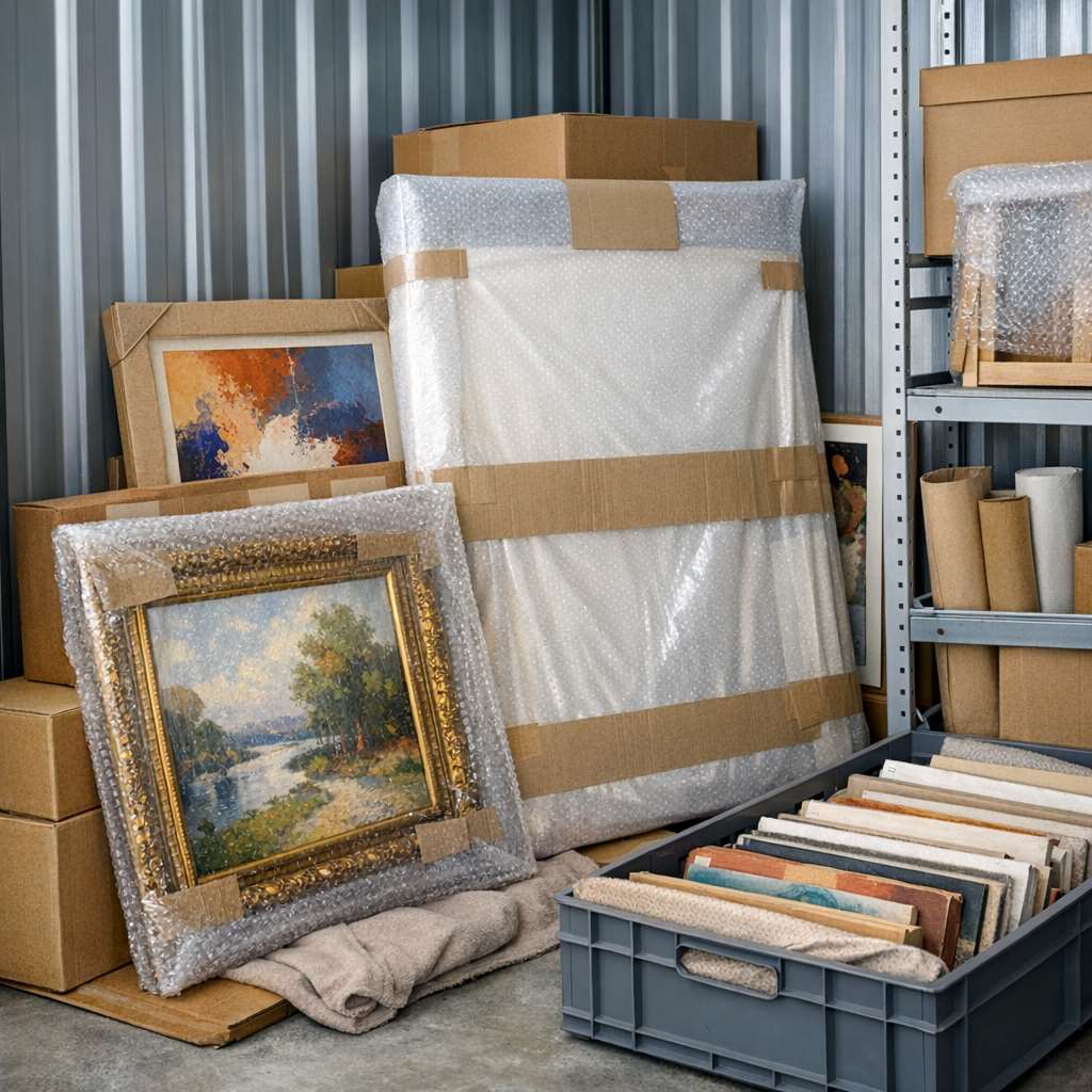 Comment conserver tableaux et œuvres d’art dans un box de stockage ? - The Art Avenue