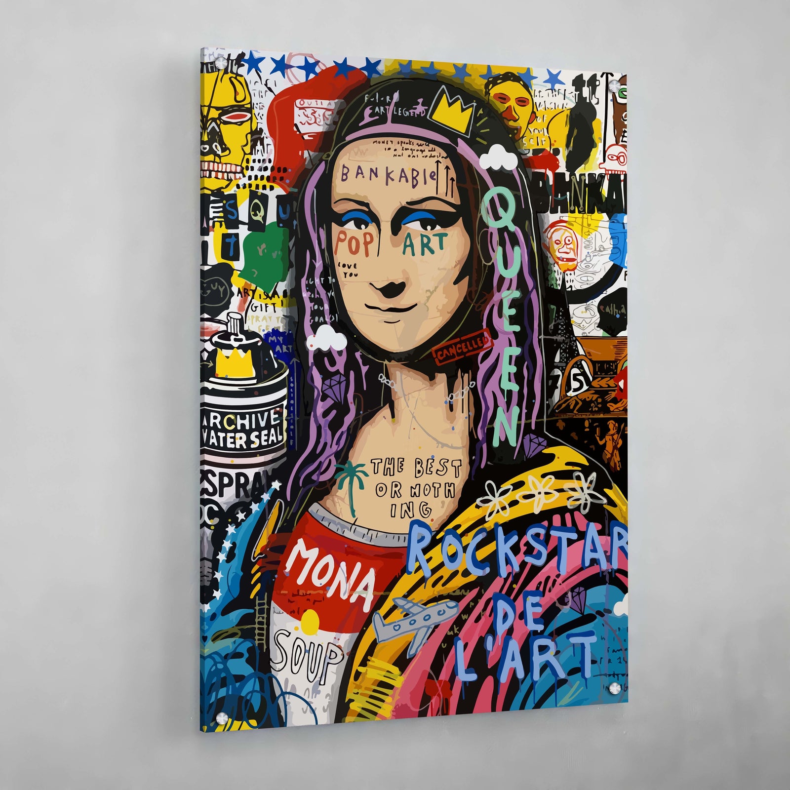 Tableau Street Art Joconde Moderne - The Art Avenue