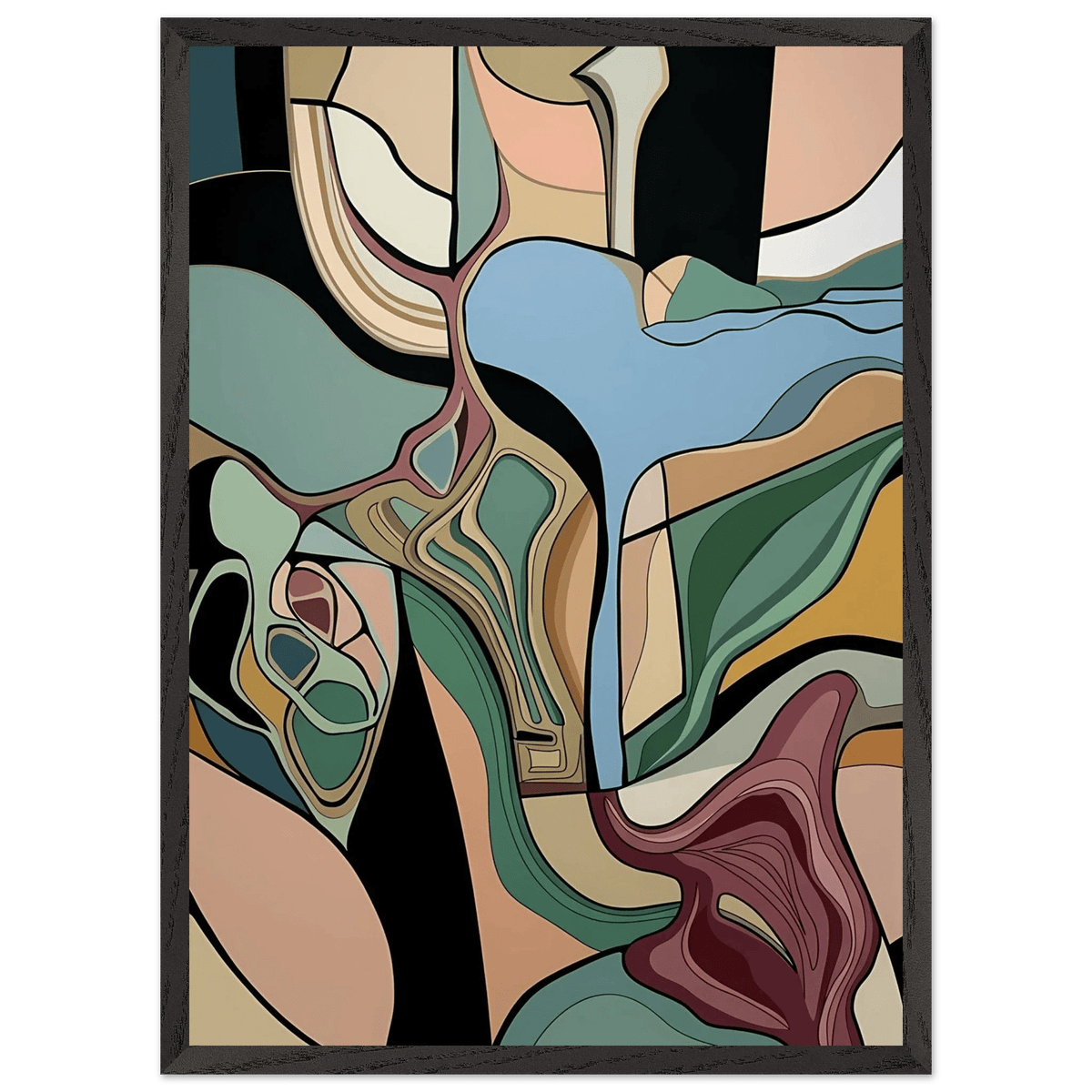 Tableau Abstrait Fusion Organique - The Art Avenue