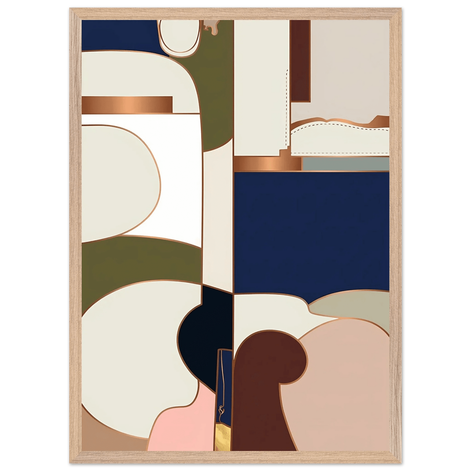 Tableau Abstrait Géométrie Moderne - The Art Avenue