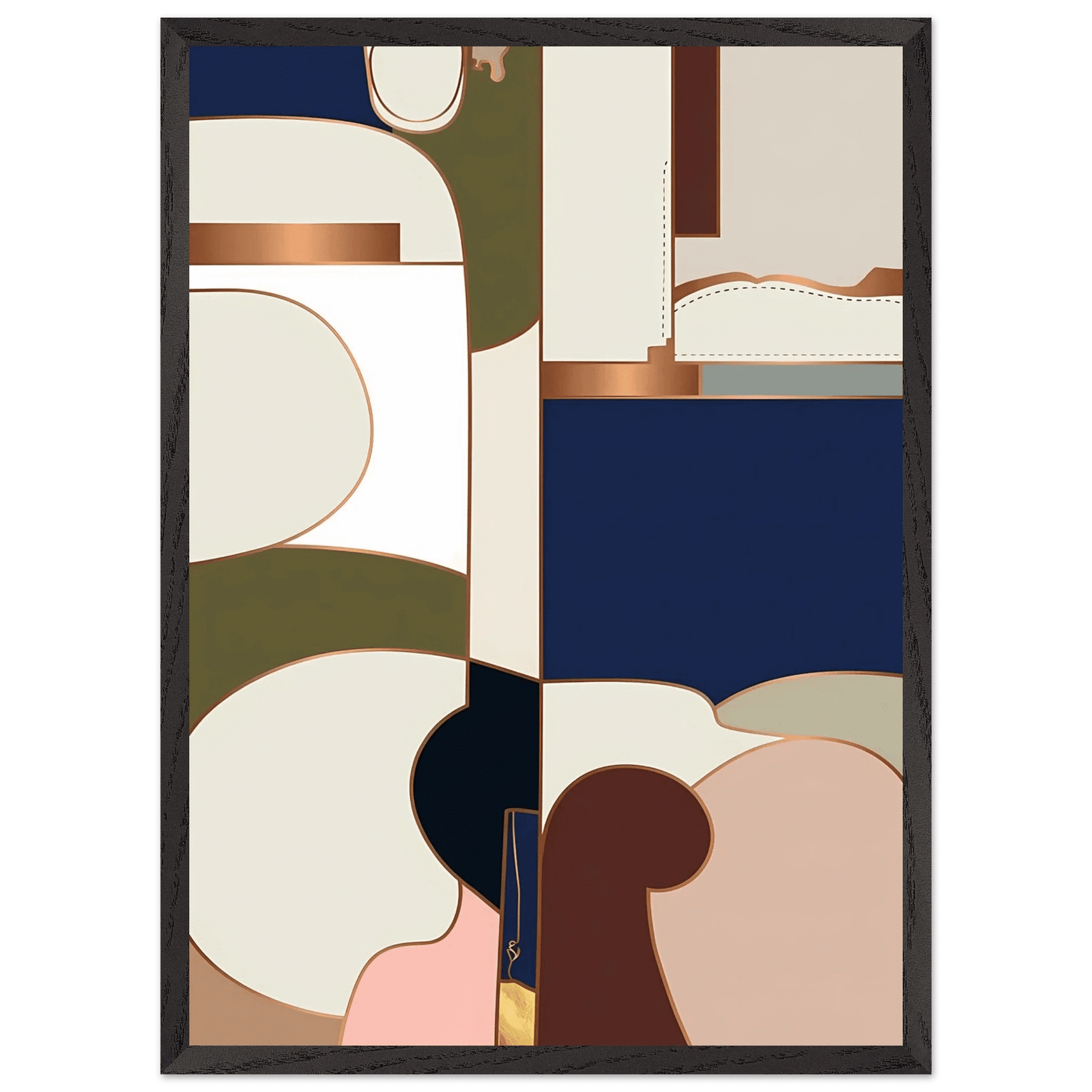 Tableau Abstrait Géométrie Moderne - The Art Avenue