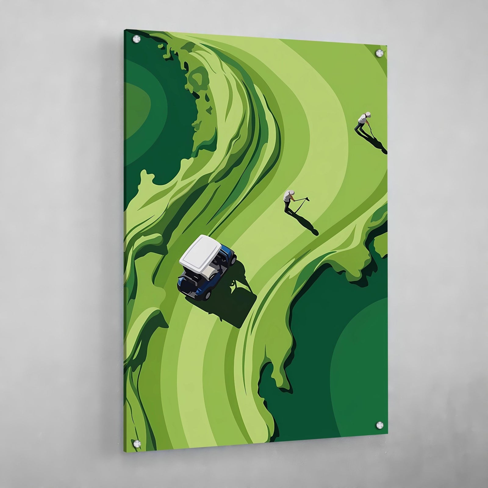 Tableau Abstrait Golfeur - The Art Avenue