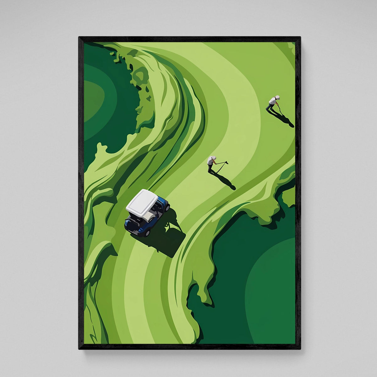 Tableau Abstrait Golfeur - The Art Avenue