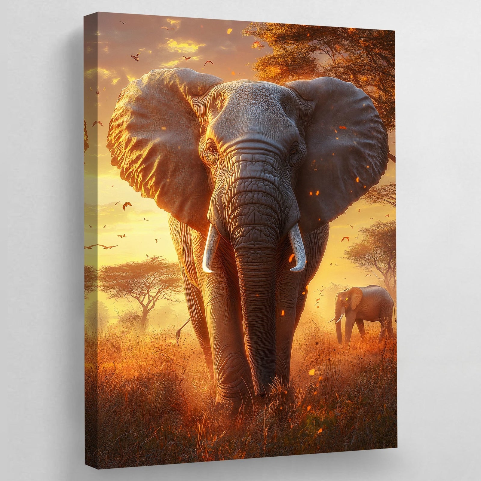 Tableau Africain Éléphant - The Art Avenue