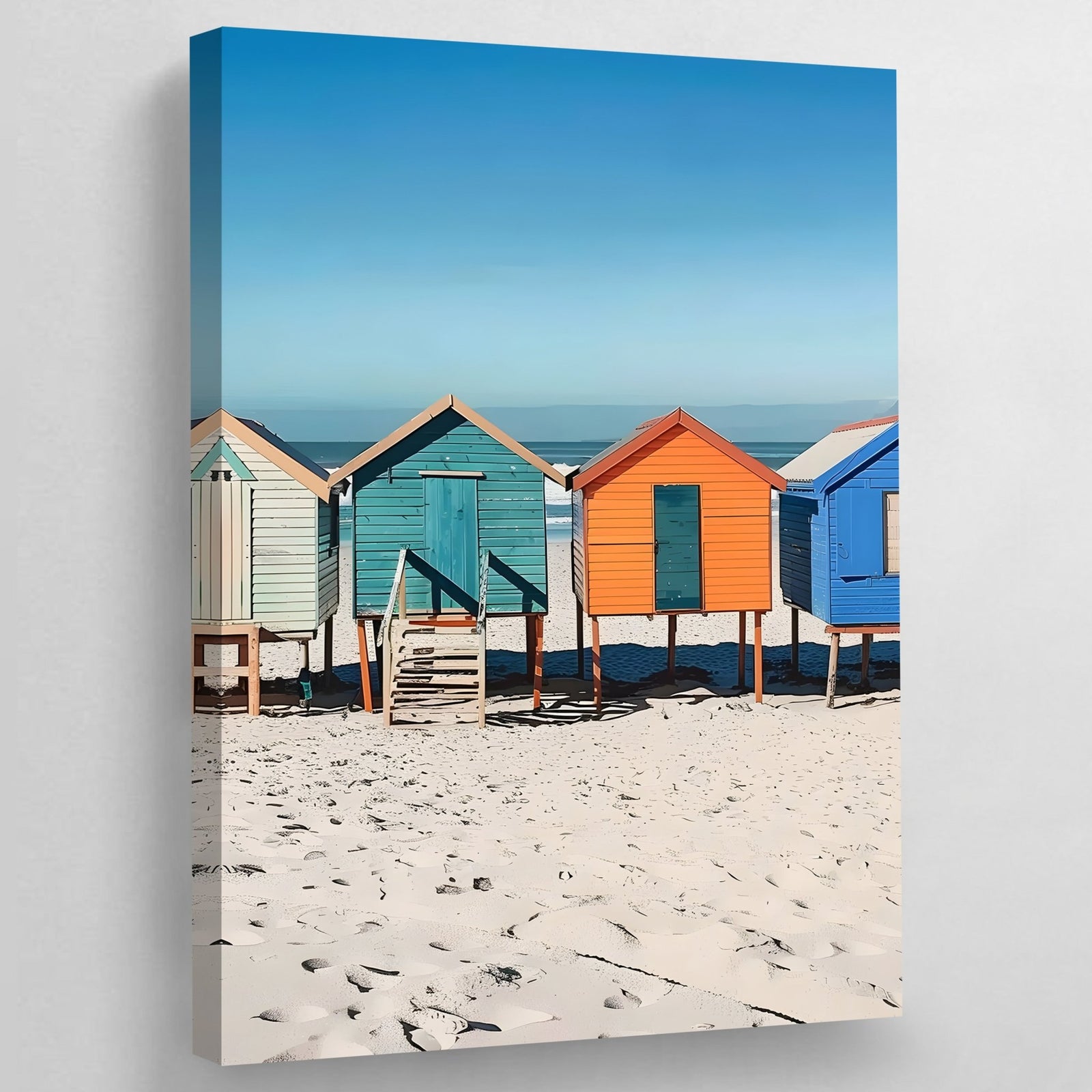 Tableau Cabines de Plage - The Art Avenue