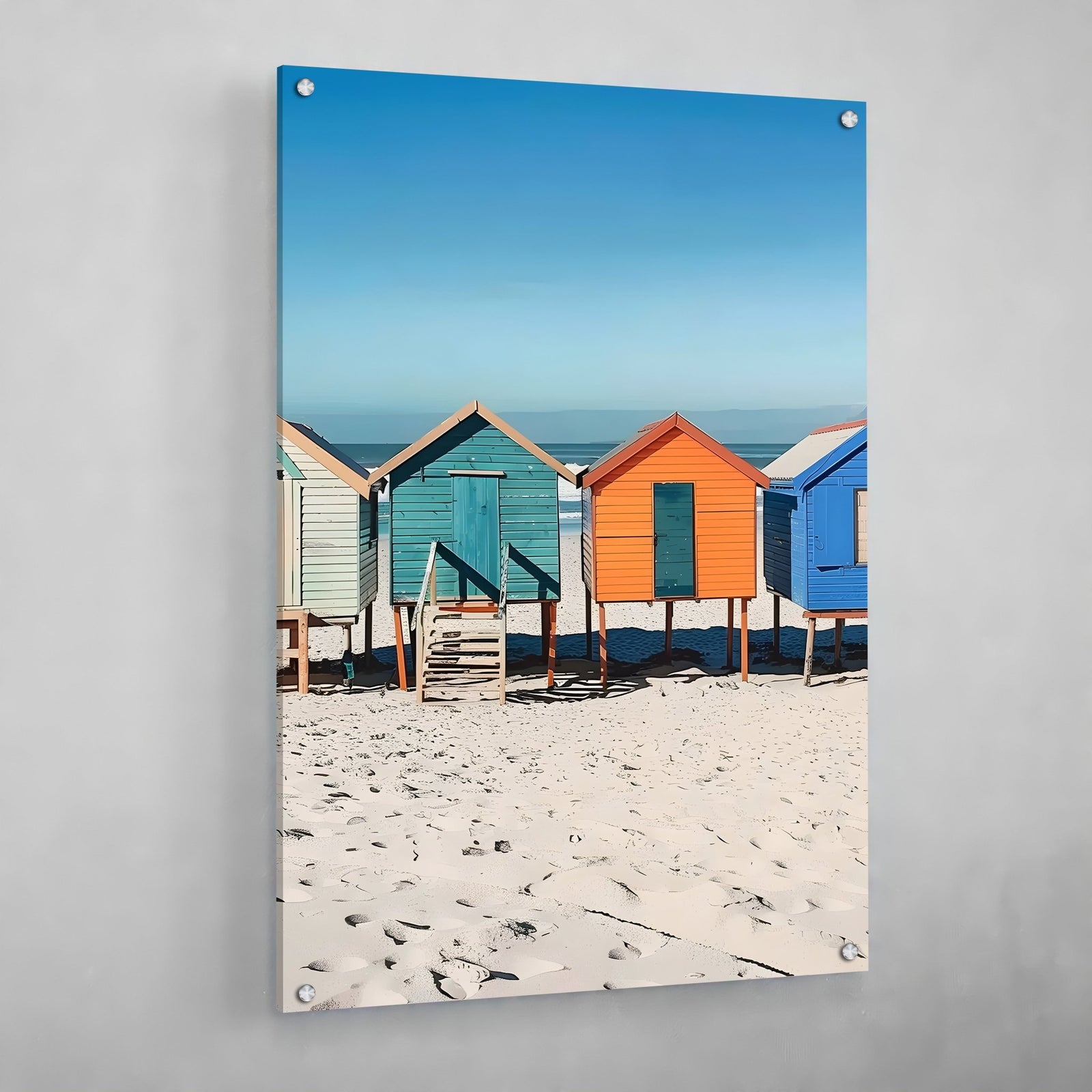 Tableau Cabines de Plage - The Art Avenue