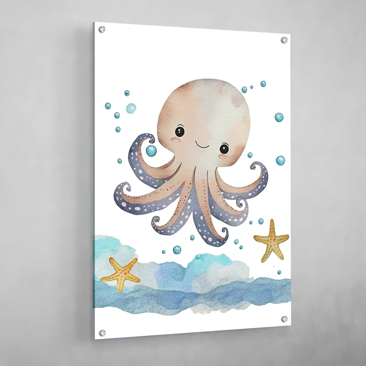 Tableau Chambre Enfant Poulpe - The Art Avenue