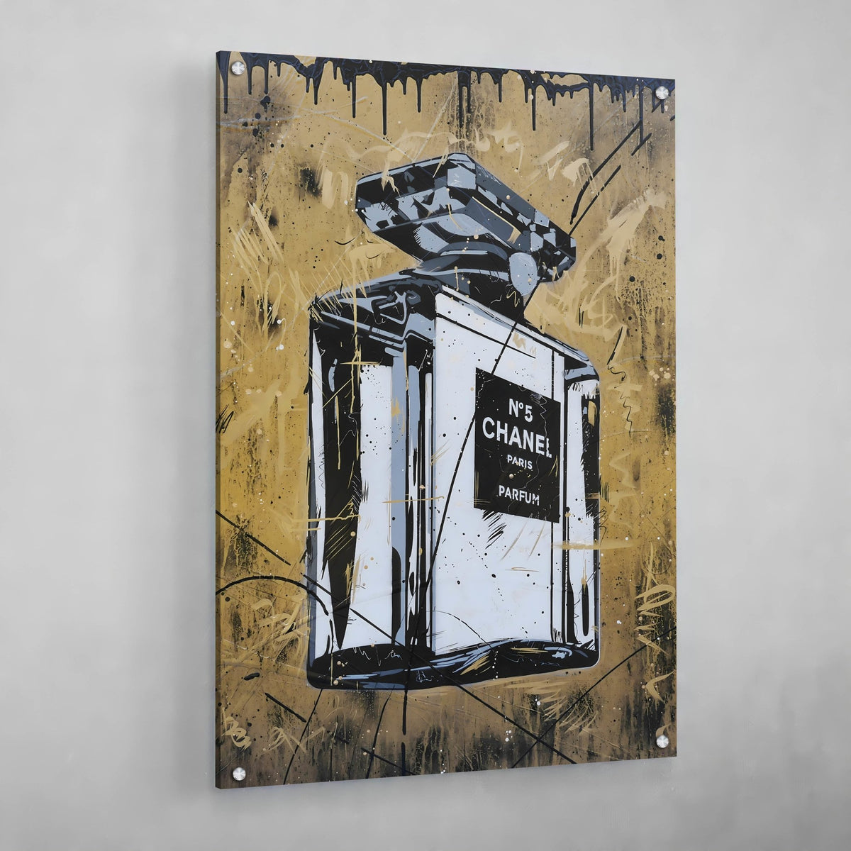 Tableau Chanel Parfum Noir et Or - The Art Avenue