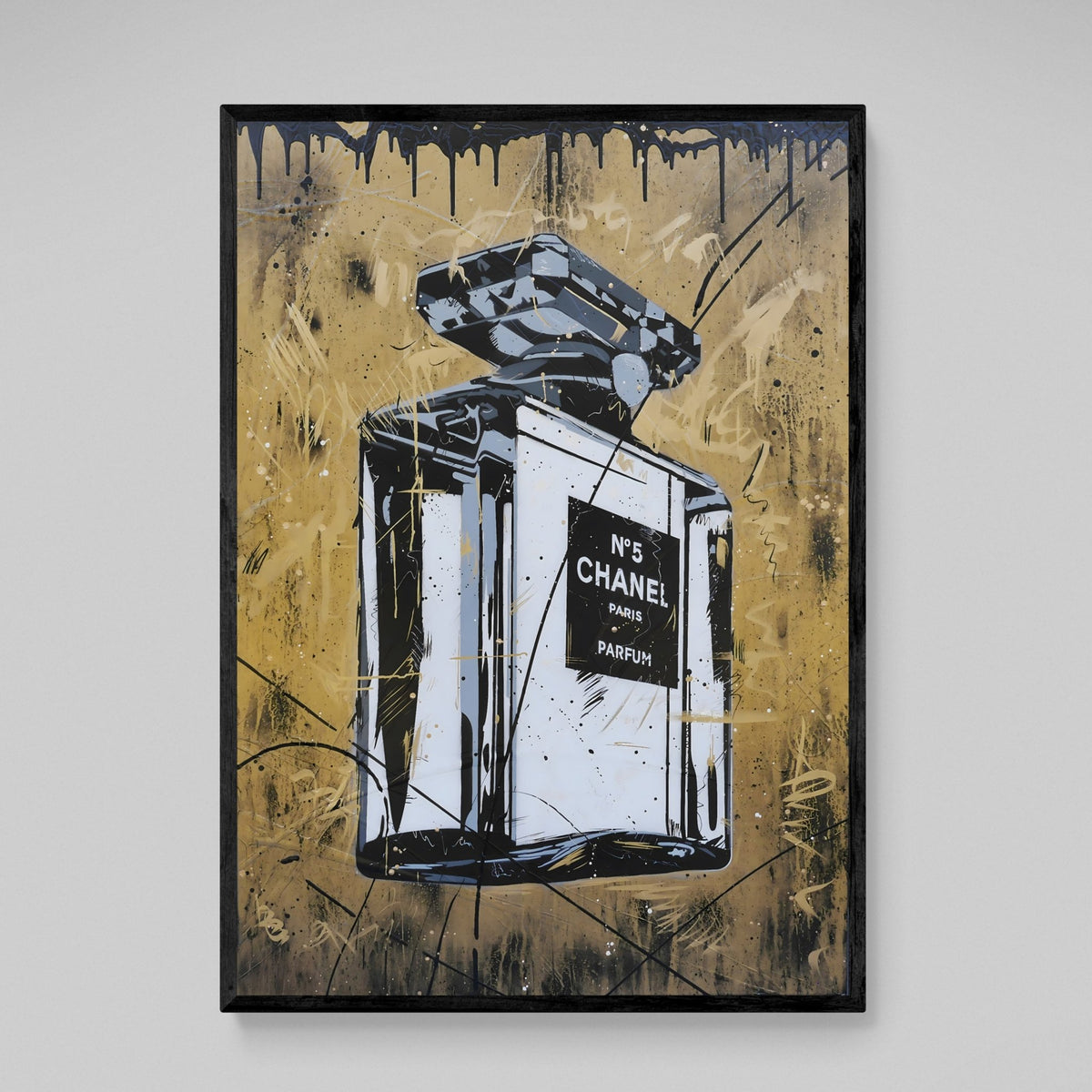 Tableau Chanel Parfum Noir et Or - The Art Avenue