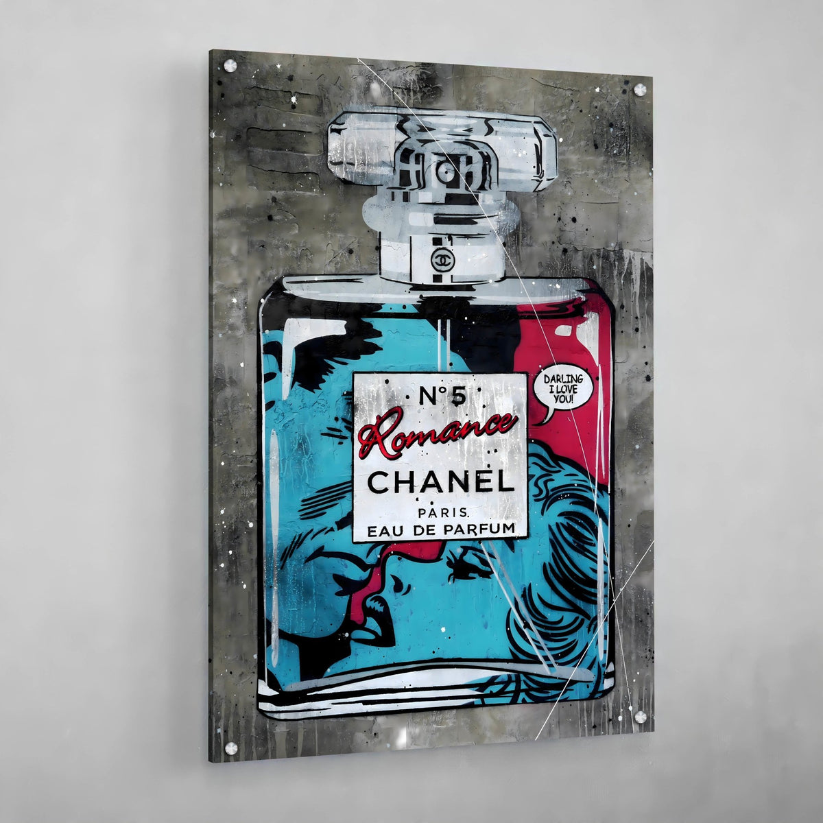 Tableau Chanel Parfum Pop Art Amoureux - The Art Avenue