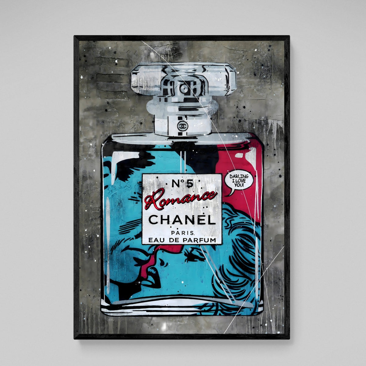 Tableau Chanel Parfum Pop Art Amoureux - The Art Avenue
