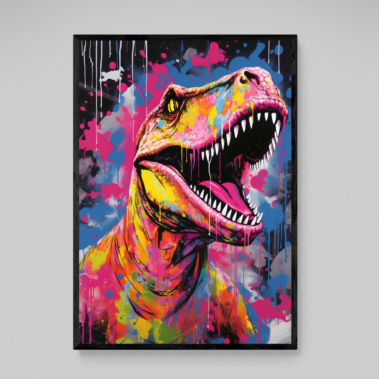 Tableau Coloré Dinosaure - The Art Avenue