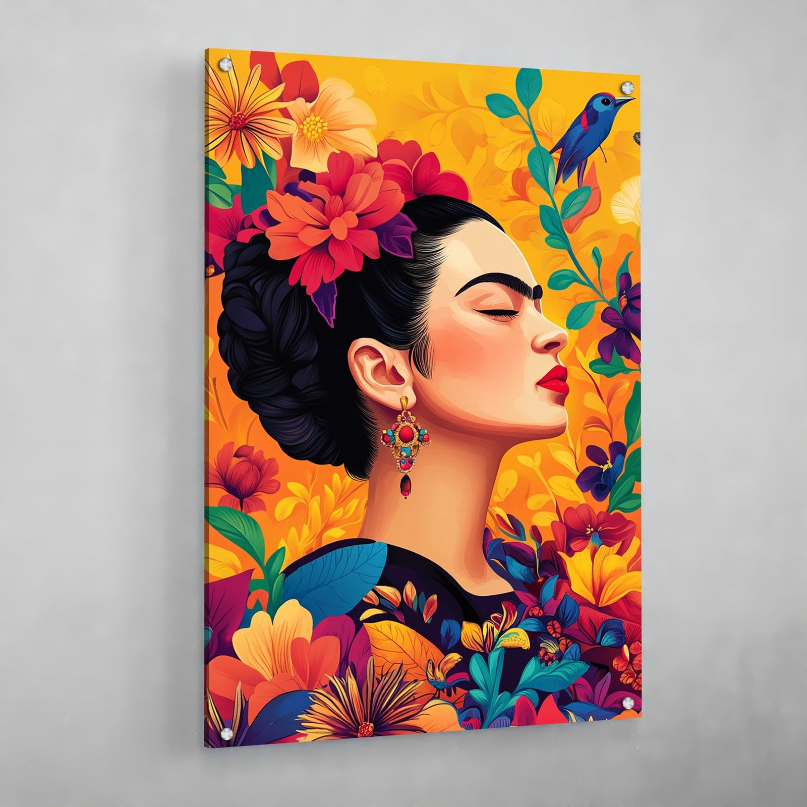 Tableau Coloré Frida Kahlo - The Art Avenue