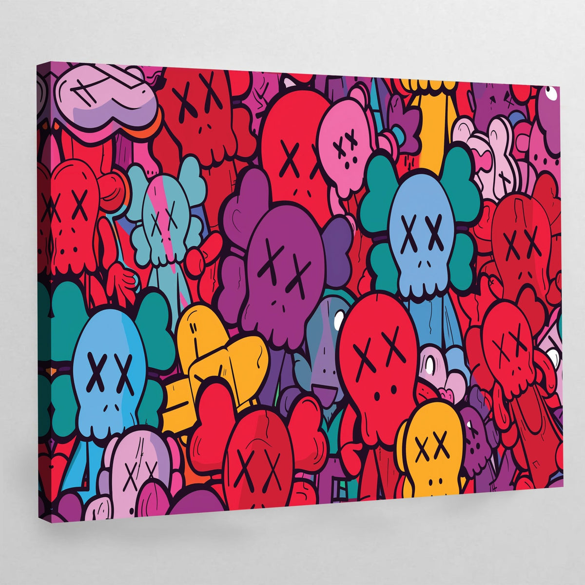 Tableau Coloré Kaws - The Art Avenue