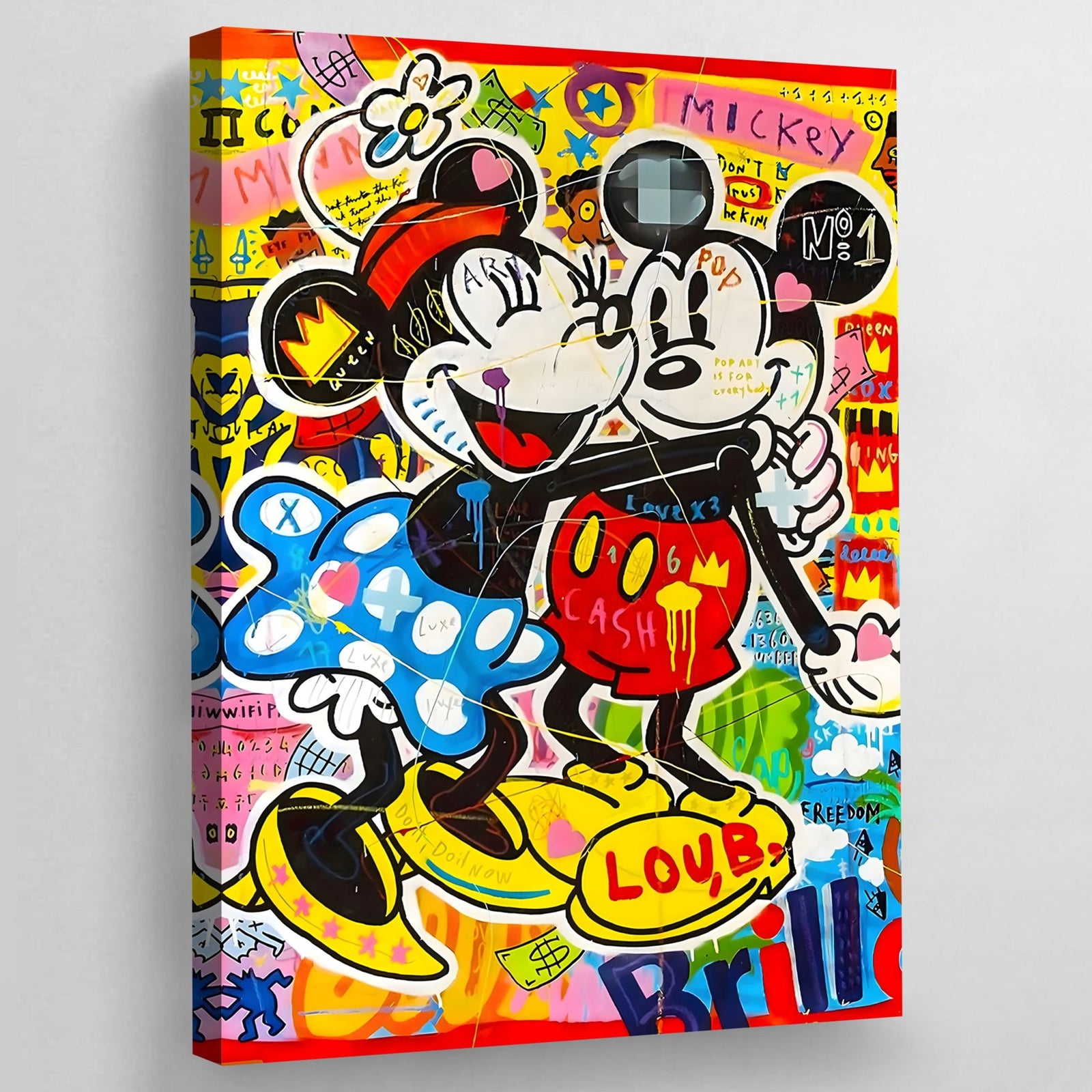Tableau Coloré Mickey & Minnie - The Art Avenue
