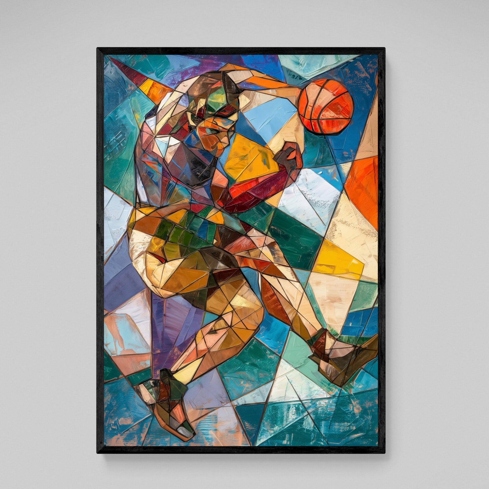 Tableau Cubisme Basketball - The Art Avenue