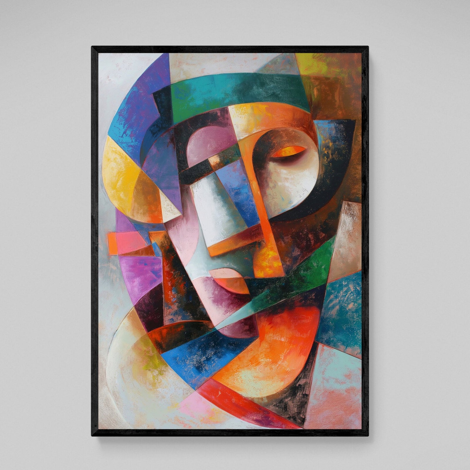 Tableau Cubisme Coloré - The Art Avenue