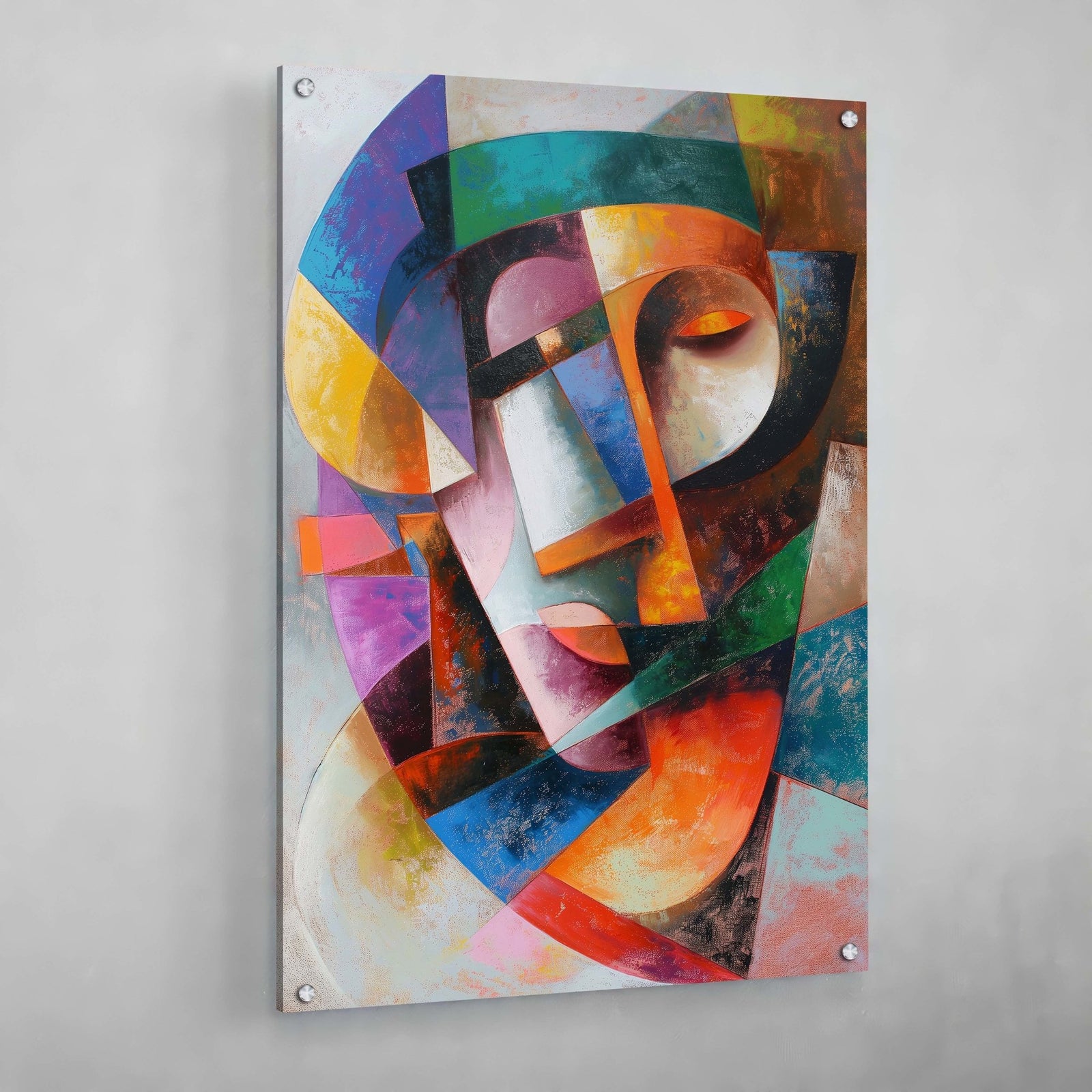 Tableau Cubisme Coloré - The Art Avenue