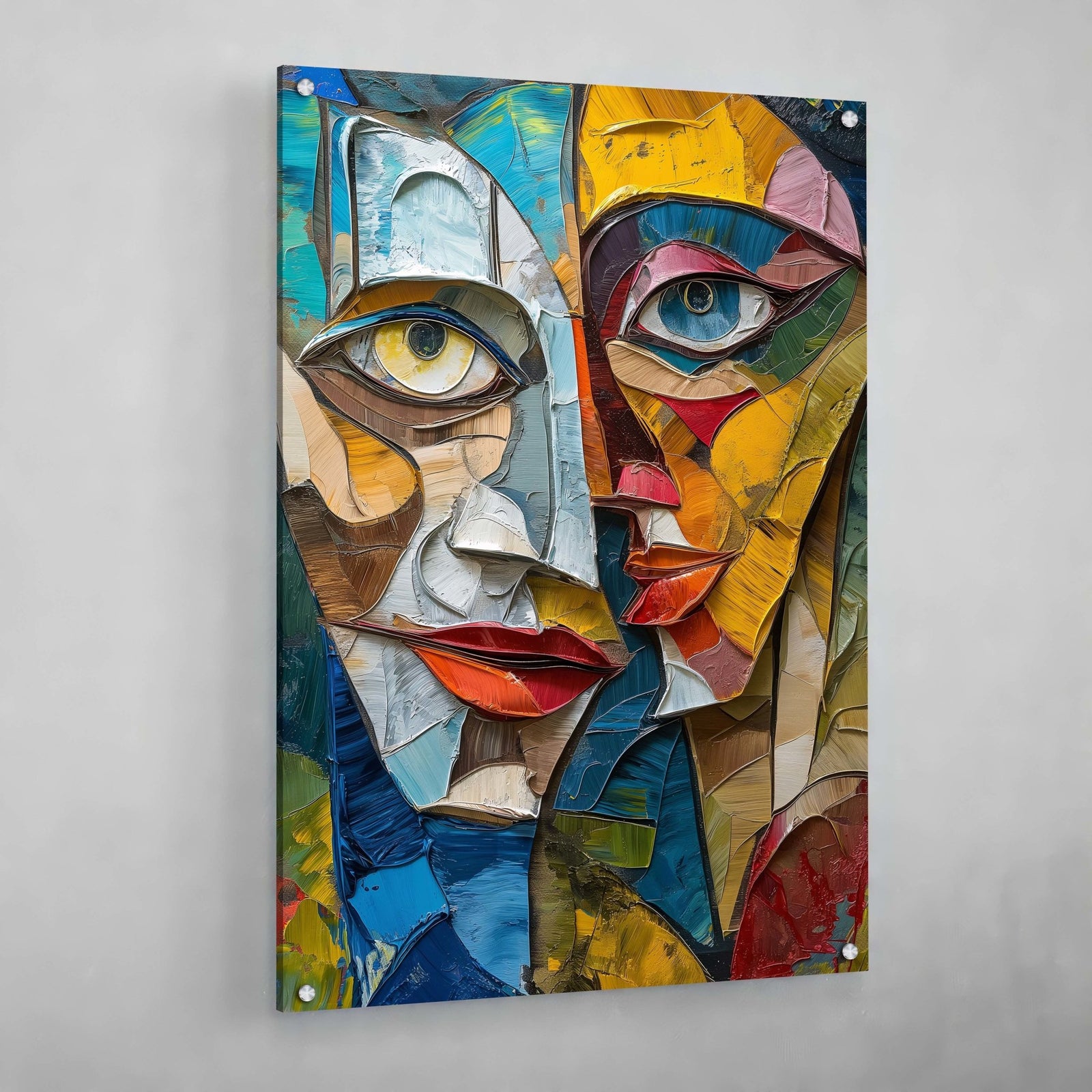 Tableau Cubisme Visages Abstraits - The Art Avenue
