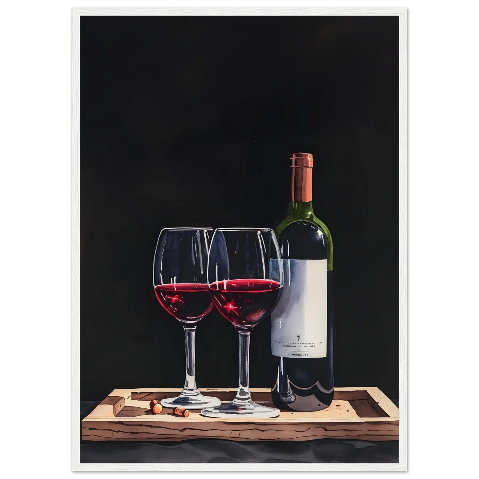Tableau Cuisine Vin - The Art Avenue