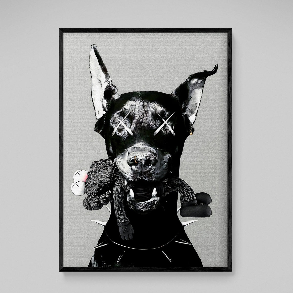 Tableau Dobermann Kaws - The Art Avenue