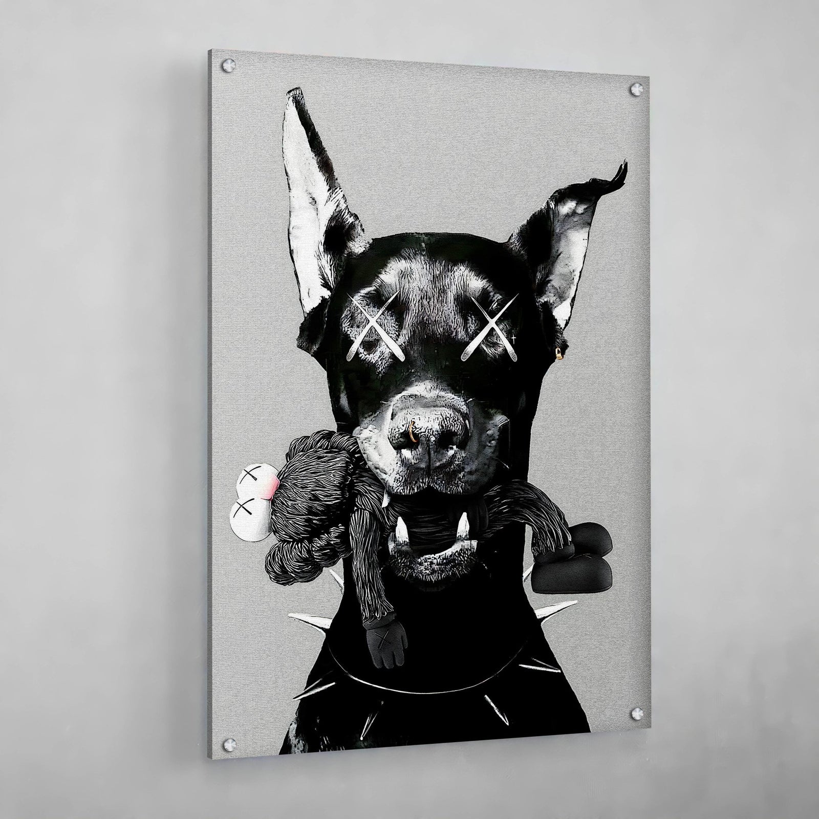 Tableau Dobermann Kaws - The Art Avenue