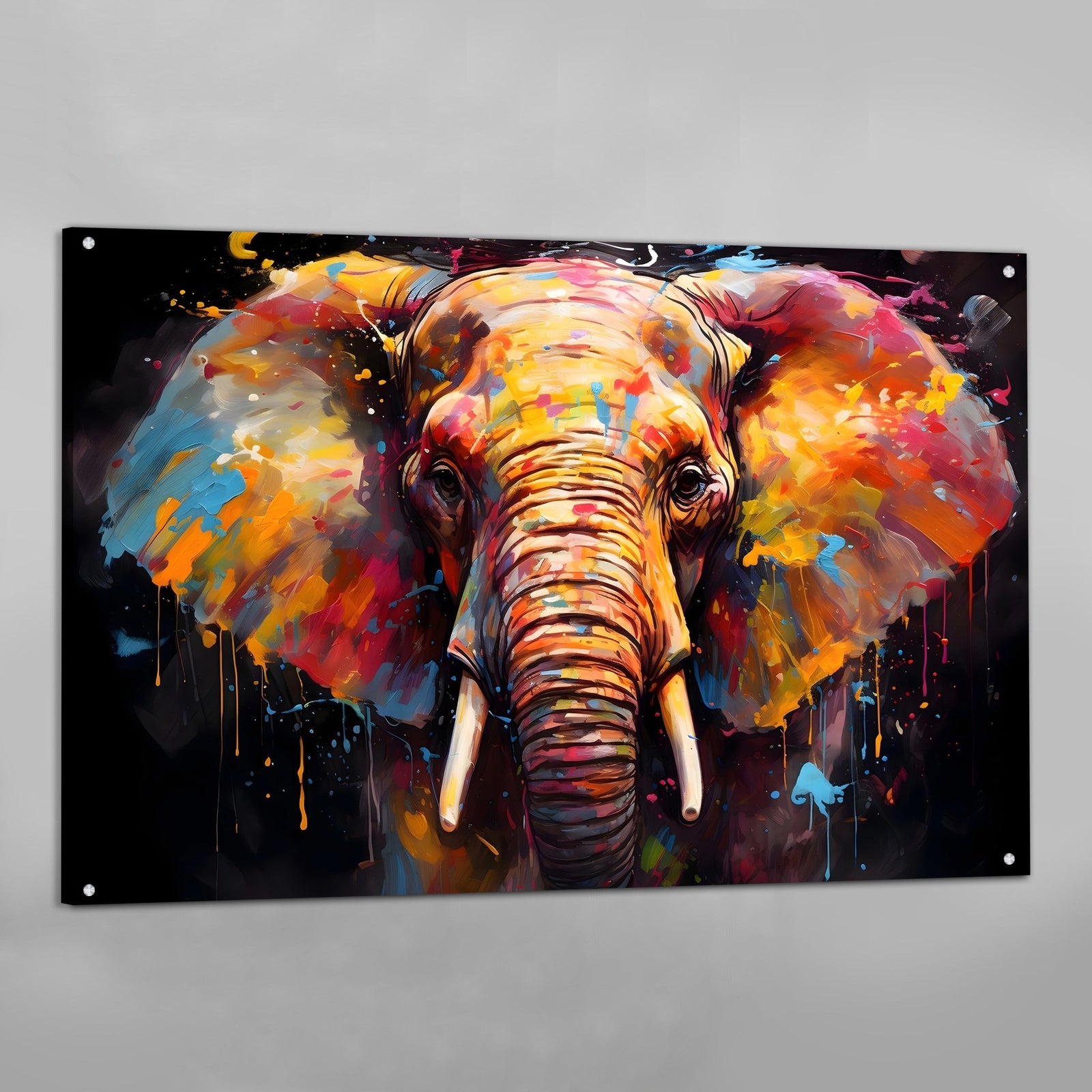 Tableau Éléphant Graffiti - The Art Avenue