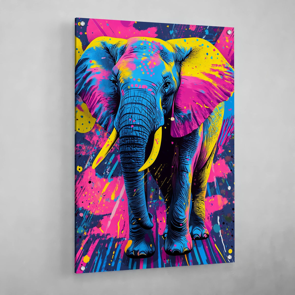 Tableau Éléphant Multicolore - The Art Avenue