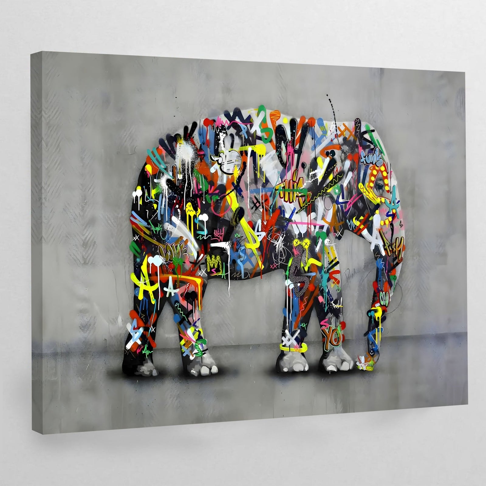 Tableau Elephant Street Art - The Art Avenue