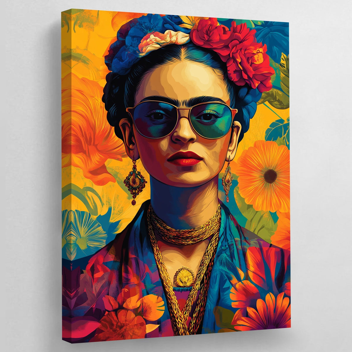 Tableau Frida Kahlo Multicolore - The Art Avenue
