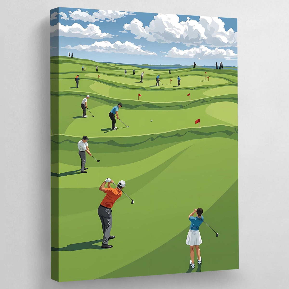 Tableau Golf Parcours Panoramique - The Art Avenue