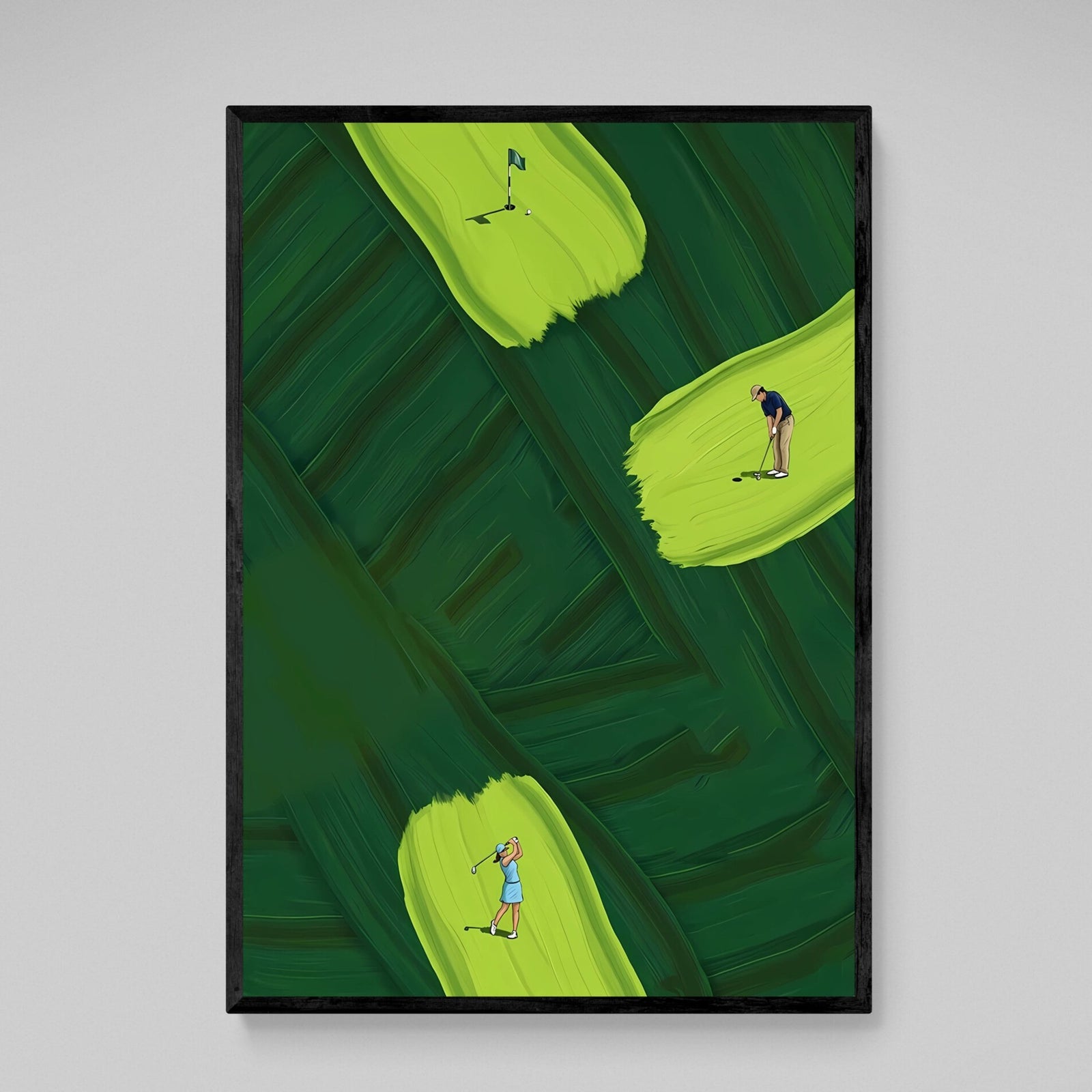 Tableau Golfeur Abstrait - The Art Avenue