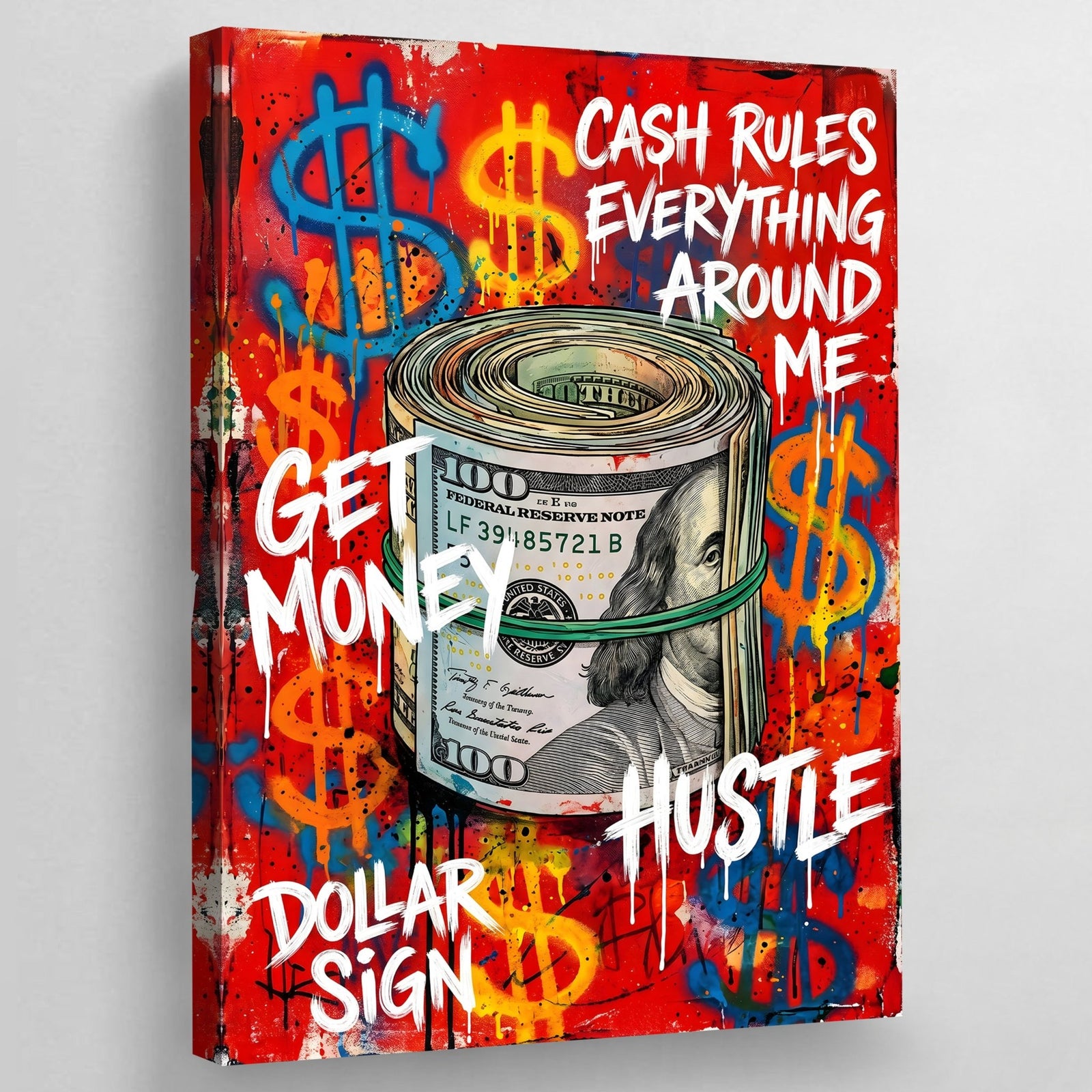 Tableau Graffiti Dollar - The Art Avenue