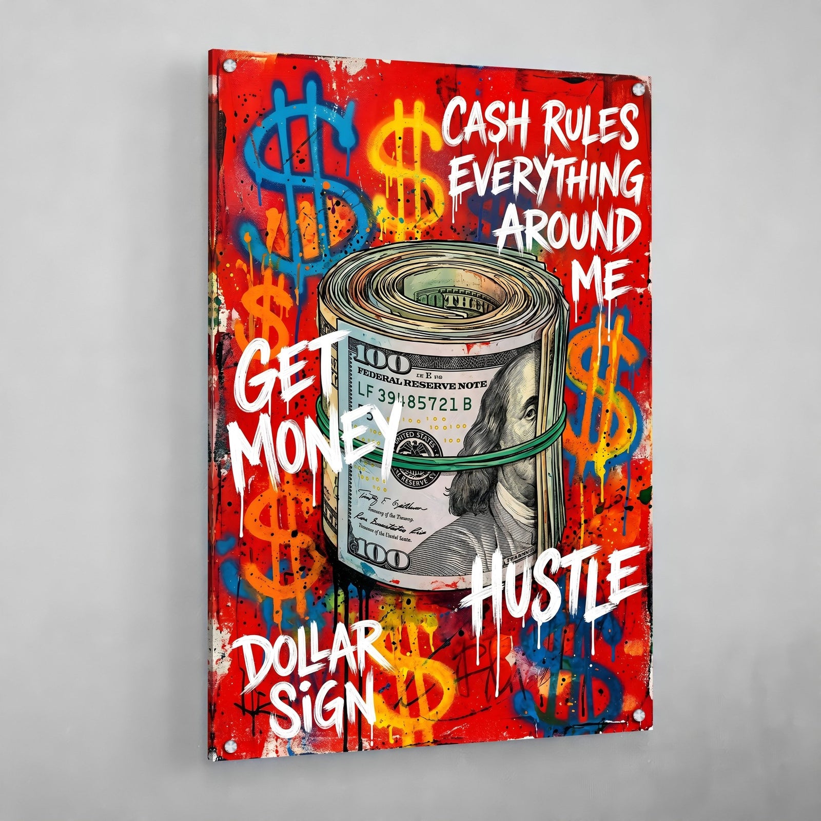 Tableau Graffiti Dollar - The Art Avenue