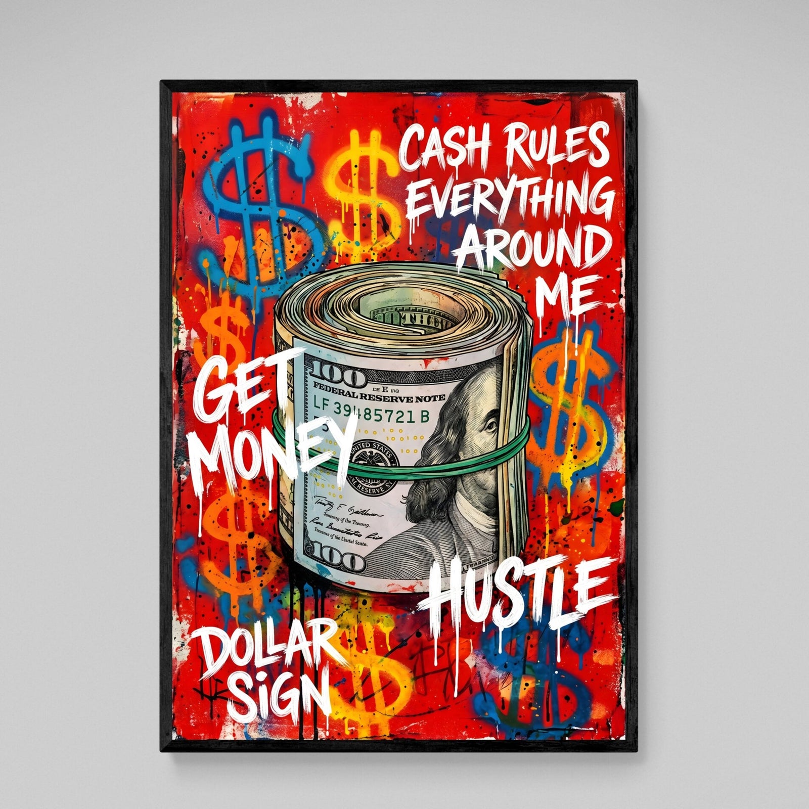 Tableau Graffiti Dollar - The Art Avenue