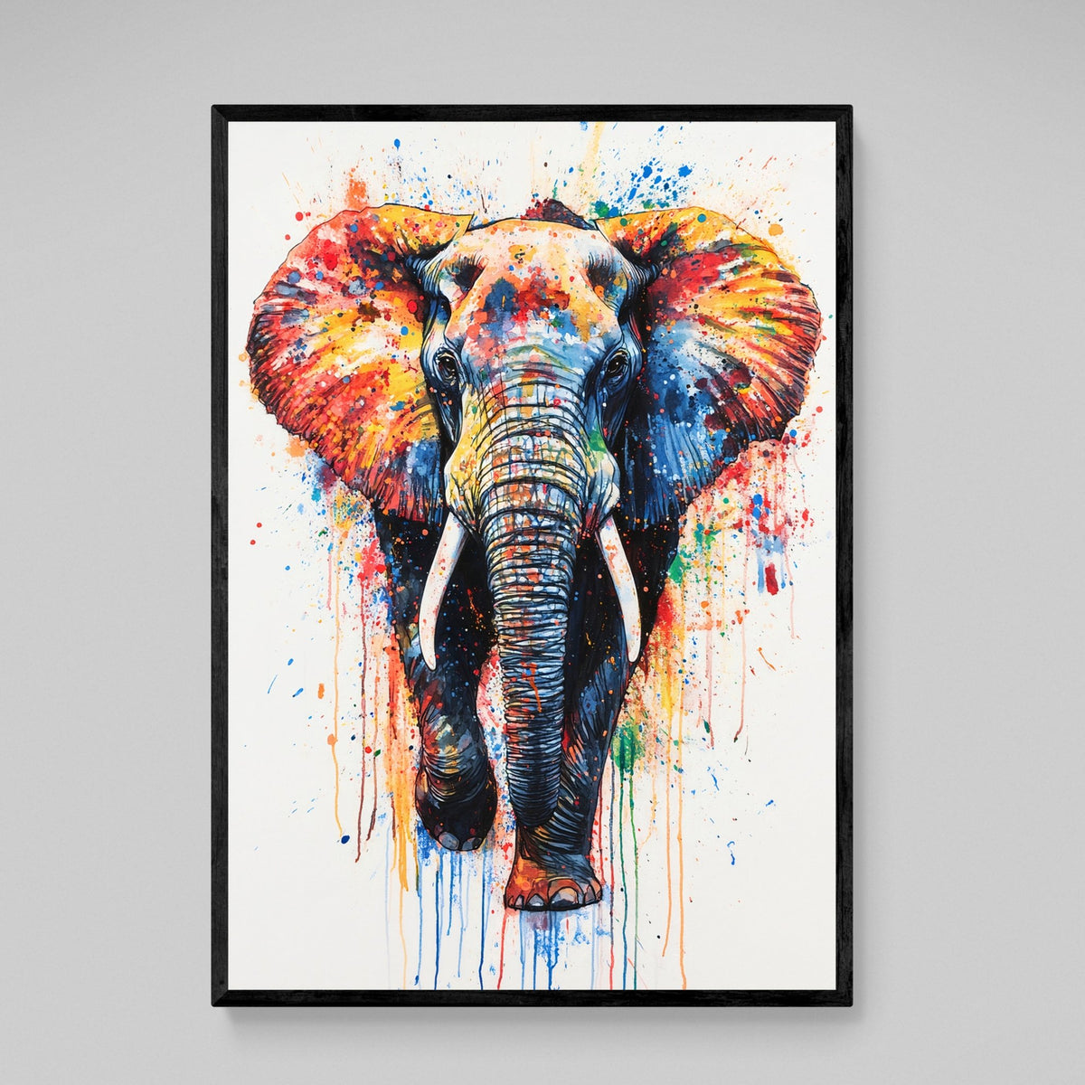 Tableau Graffiti Éléphant - The Art Avenue