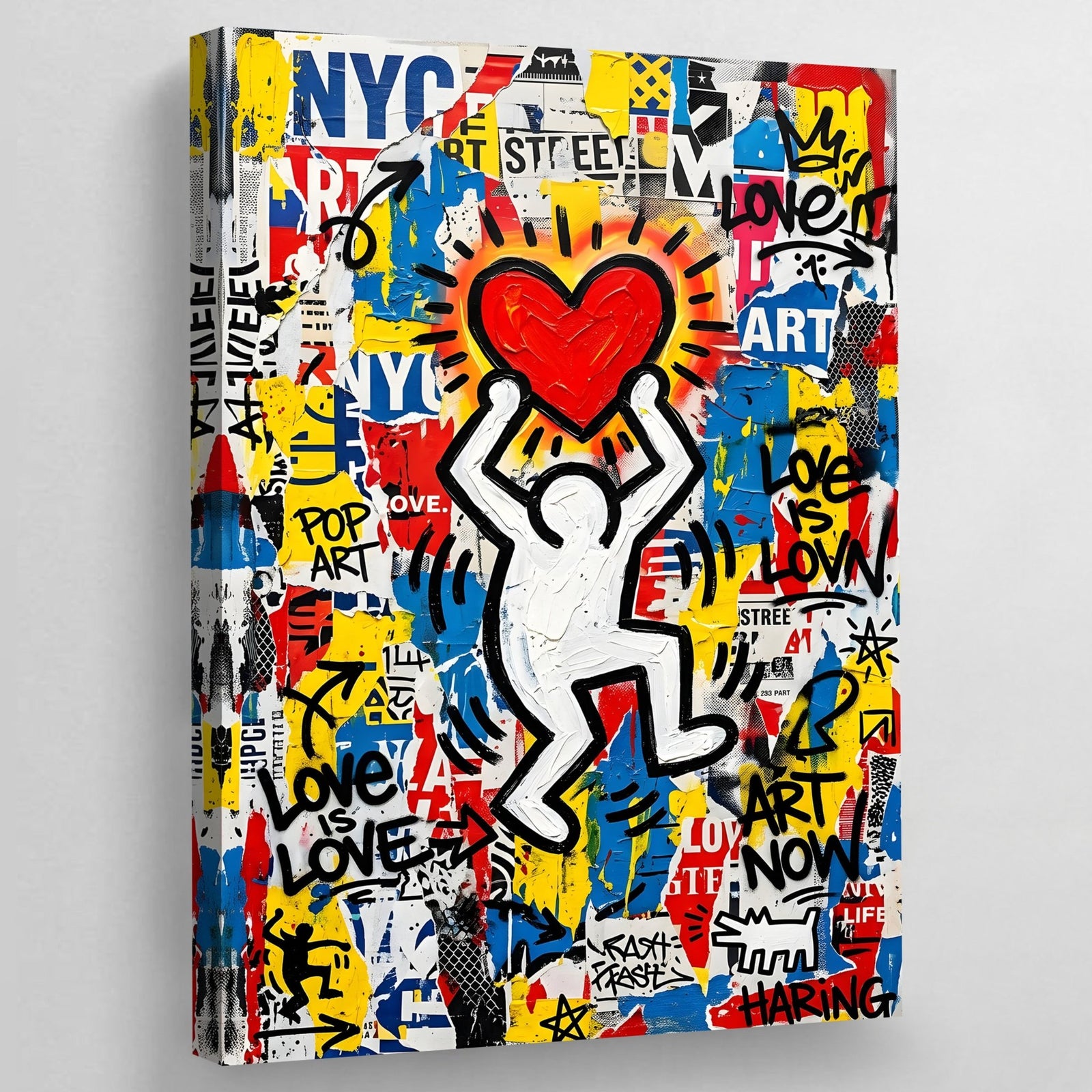 Tableau Graffiti Haring - The Art Avenue