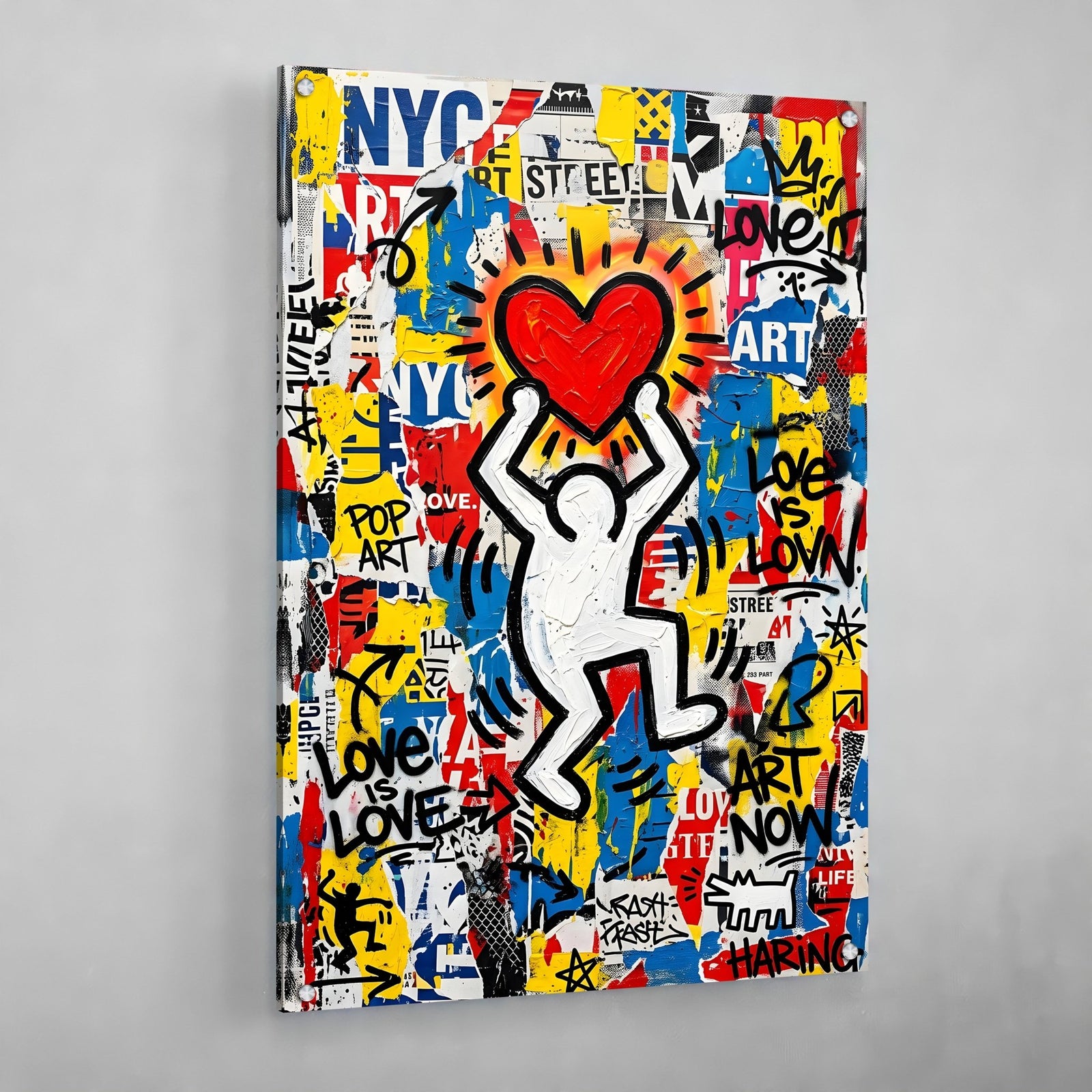 Tableau Graffiti Haring - The Art Avenue