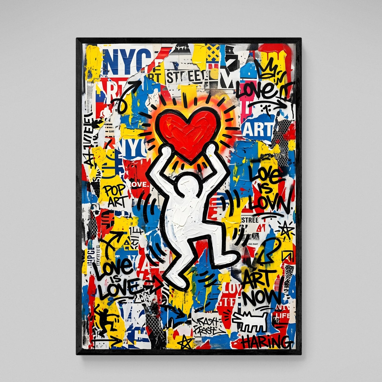 Tableau Graffiti Haring - The Art Avenue