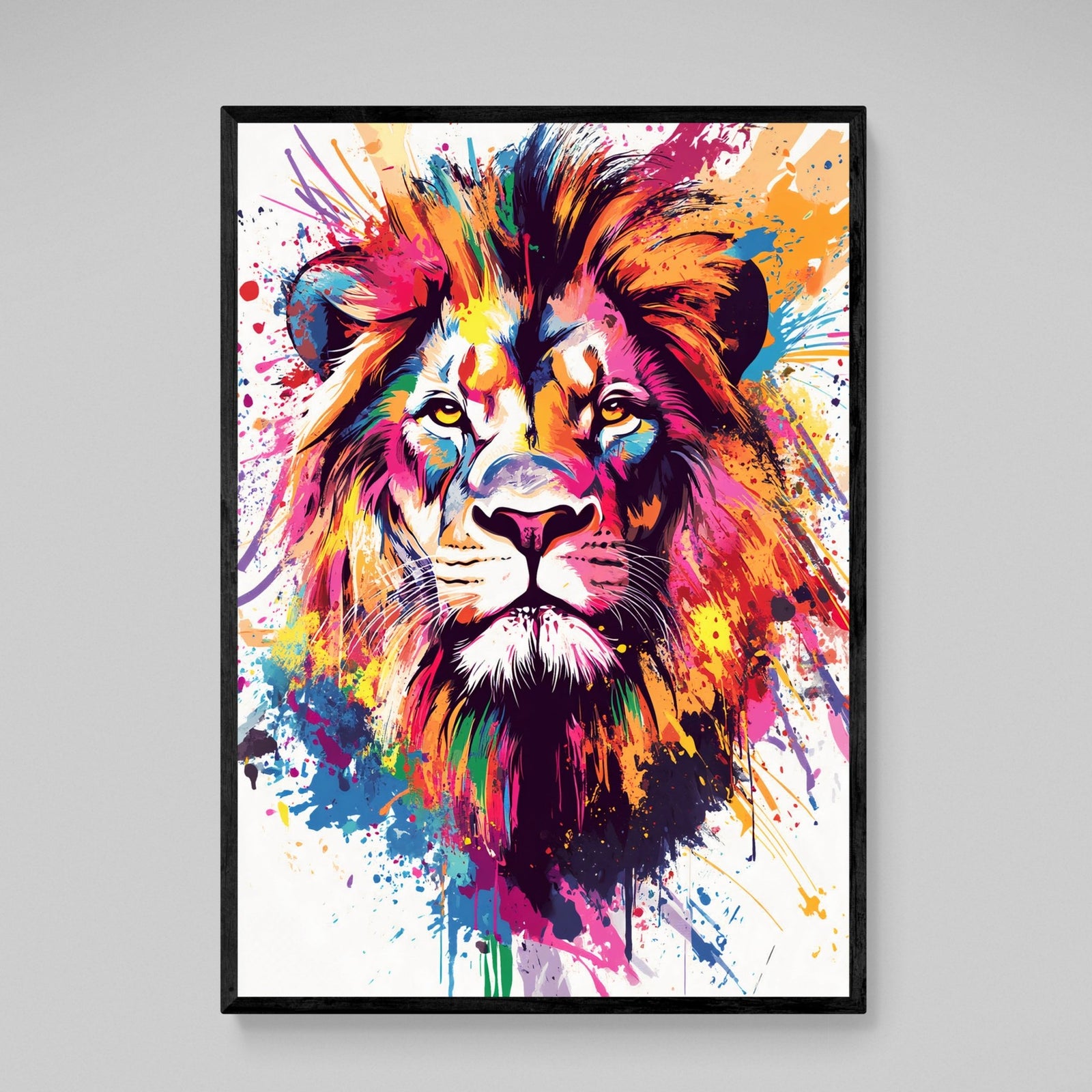 Tableau Graffiti Lion - The Art Avenue