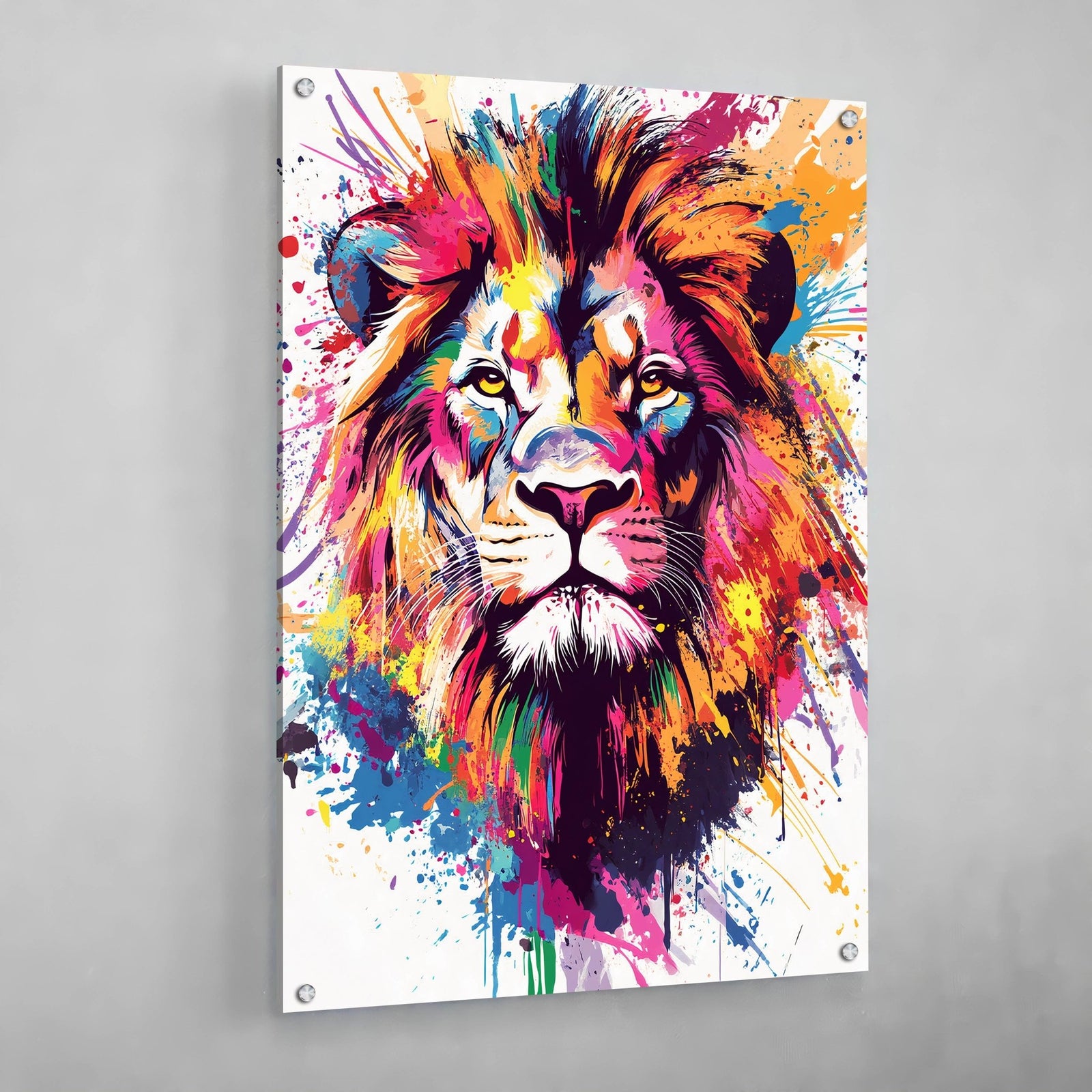 Tableau Graffiti Lion - The Art Avenue