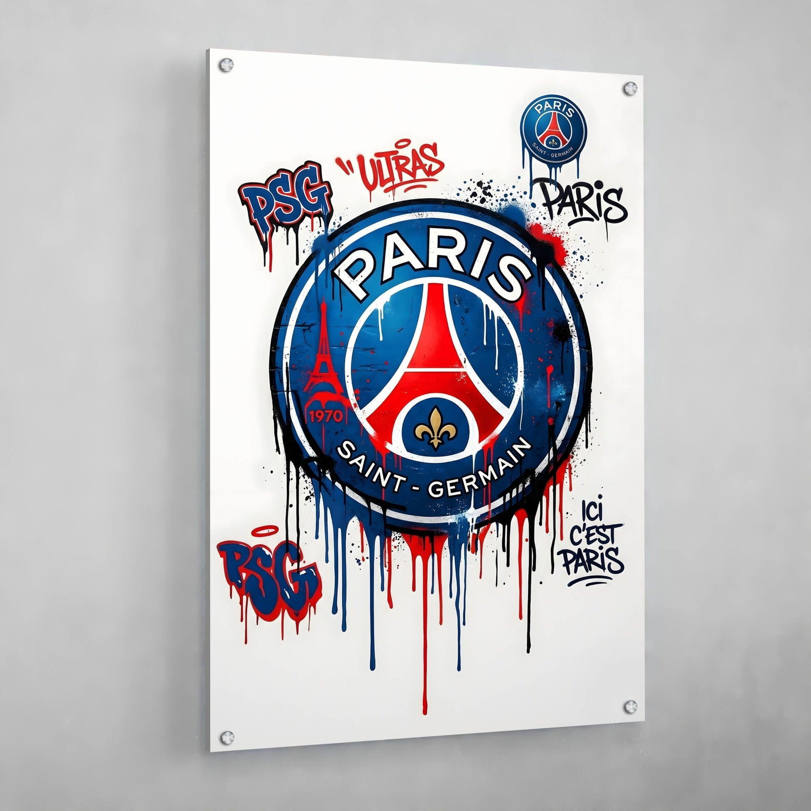 Tableau Graffiti PSG - The Art Avenue