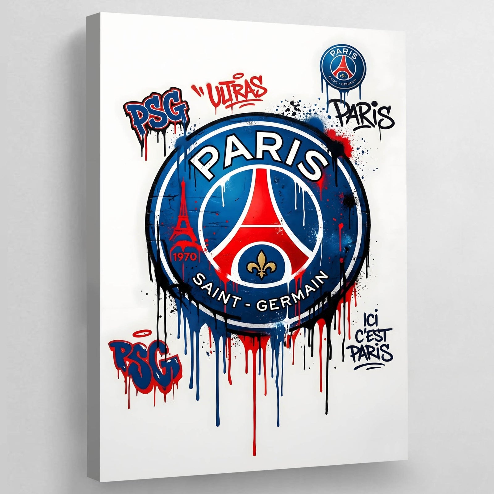 Tableau Graffiti PSG - The Art Avenue