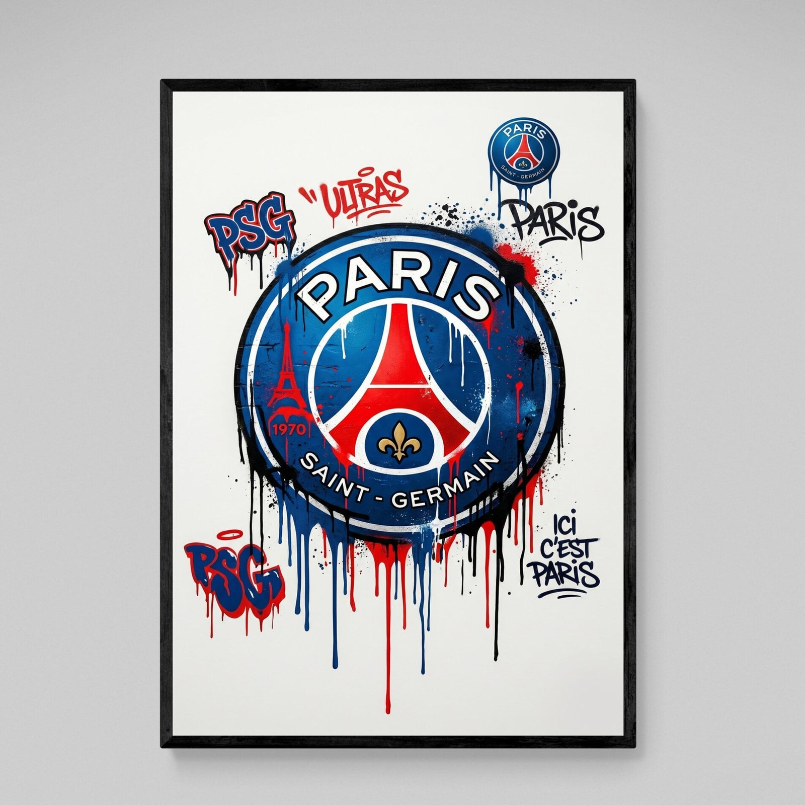 Tableau Graffiti PSG - The Art Avenue