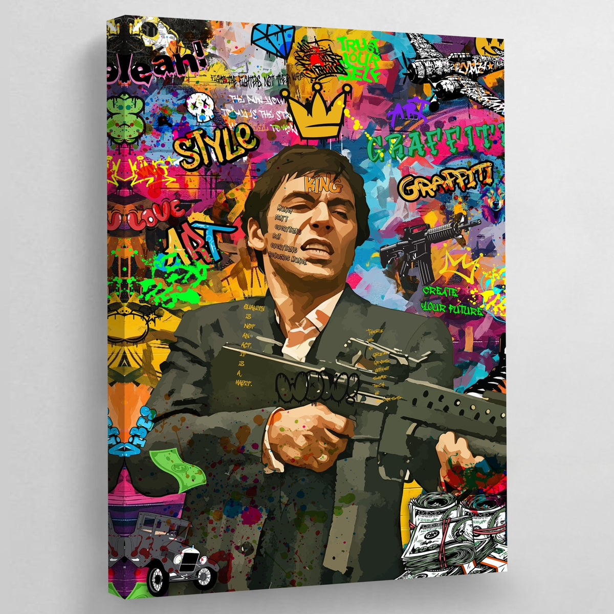 Tableau Graffiti Scarface - The Art Avenue