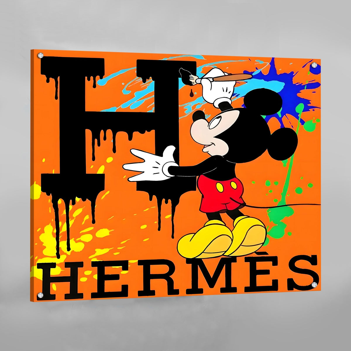 Tableau Hermes Mickey Graffiti - The Art Avenue