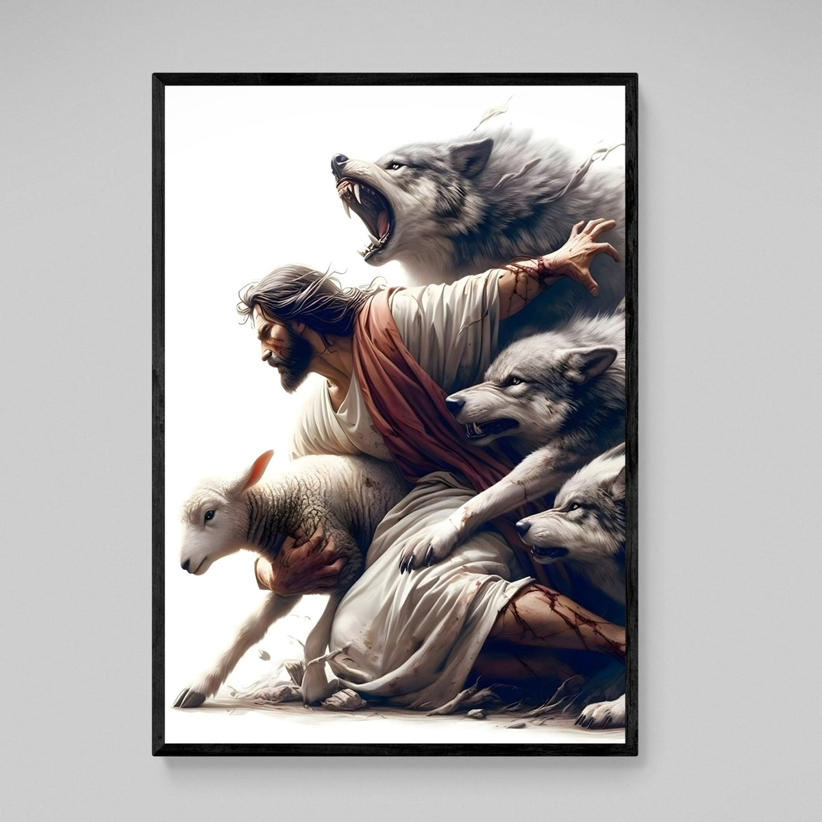 Tableau Jesus Agneau - The Art Avenue