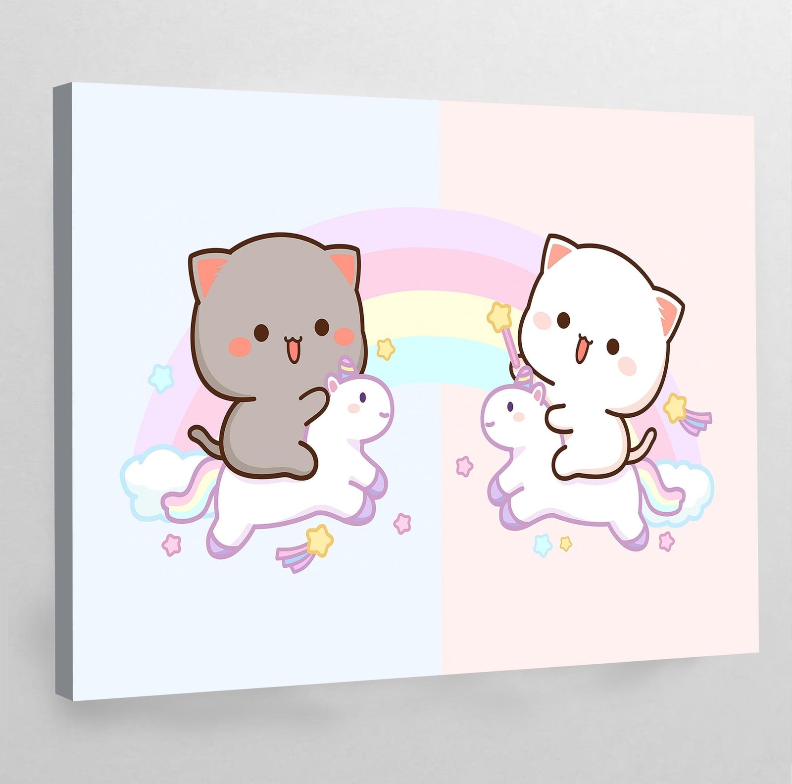 Tableau Kawaii Chatons Licornes - The Art Avenue