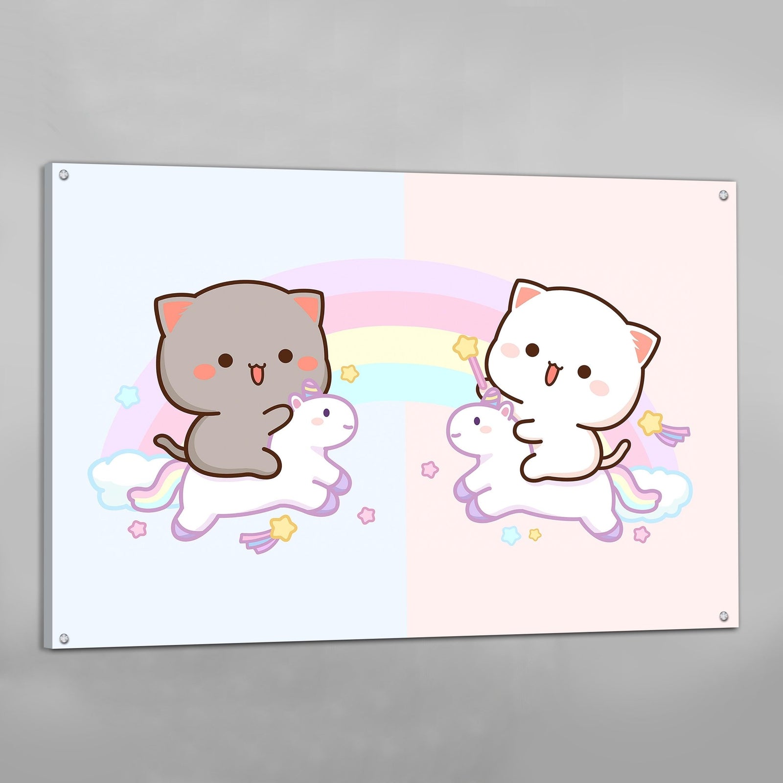Tableau Kawaii Chatons Licornes - The Art Avenue