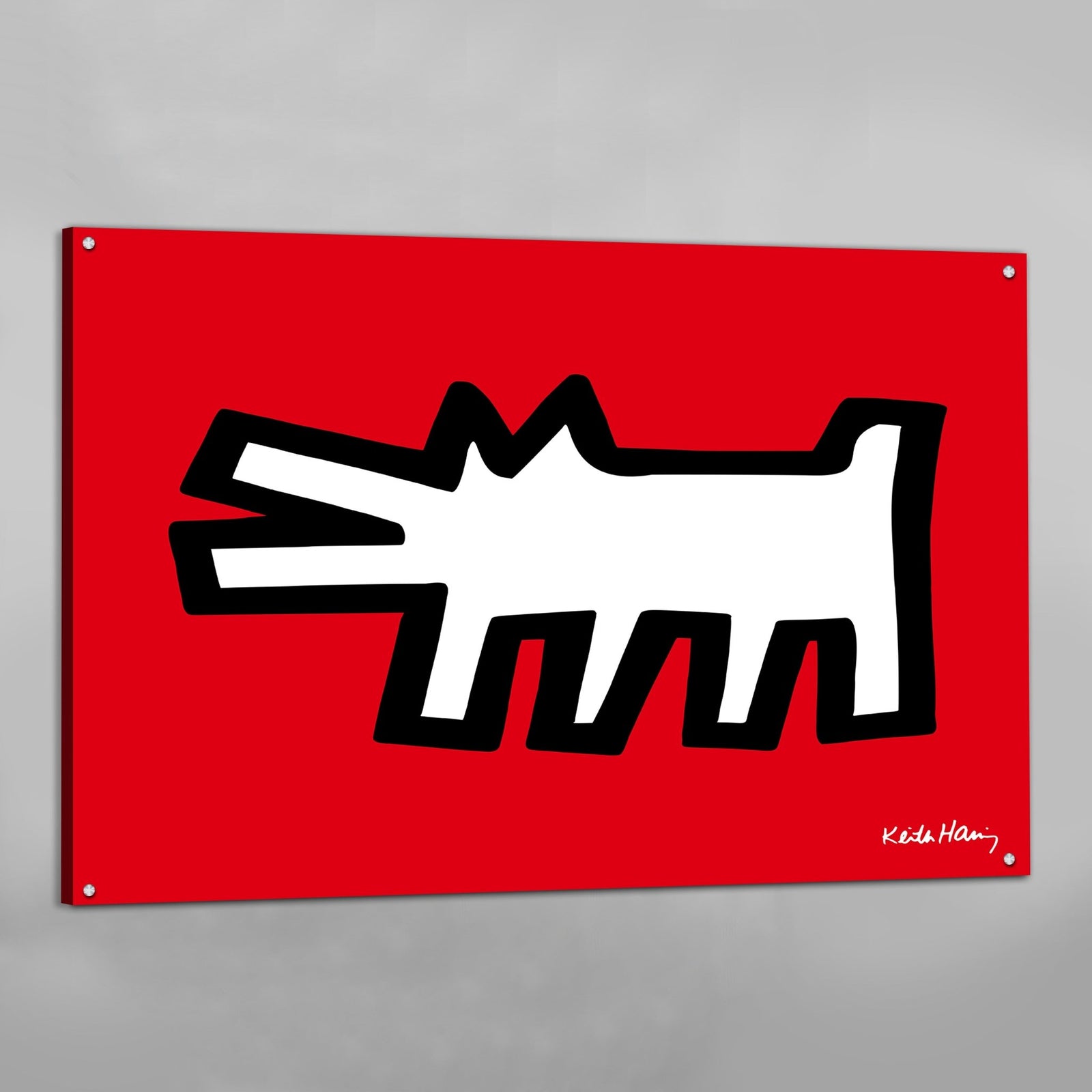 Tableau Keith Haring Dog - The Art Avenue